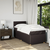 vidaXL Box spring postelja z vzmetnico temno rjava 90x200 cm blago