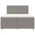 Vidaxl Box spring postelja z vzmetnico taupe 200x200 cm blago