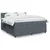 Vidaxl Box spring postelja z vzmetnico temno siva 180x200 cm žamet