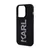 Maska Karl Lagerfeld 3D Rubber Glitter Logo za iPhone 15 Pro Max, Crna