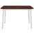 vidaXL 120 x 70 x 75 cm Masiven les akacije Temno rjava in bela