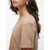 VERO MODA Majica VMPAULA temno bež