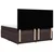 Vidaxl Box spring postelja z vzmetnico temno rjava 180x200 cm blago