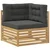 Set vanjskih sofa s jastukom 5 pcs Bijela i antracit Poliester