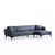 Atelier del Sofa Ugaona garnitura Belissimo 95x67x270cm Plava