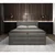 MID.YOU POSTELJA BOXSPRING 180 cm  x 200 cm , les, tekstil, leseni material antracit