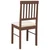 Vidaxl Jedilni stoli z blazinami 2 kosa Brown Solid Wood Rubber