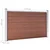 Vidaxl Vrtna ograja WPC 526x106 cm rjava
