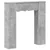 Okvir za kamin Betonska siva 102 x 20 x 102 cm