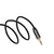 MG Angled avdio kabel 3.5mm mini jack M/M 3m, črna