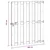 Vidaxl Vrtna vrata 100 x 112 cm WPC in aluminij Rjava