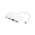 E-GREEN Adapter USB 3.1 tip C (M) HDMI + USB3.0 + RJ45 + tip C (F) beli