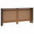 Pokrov za radijator crni 172 x 19 x 81,5 cm MDF