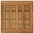 Gornji dio stola 60 x 60 x 3,5 cm Četvrtasti Čvrsto teak drvo