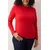 Trendyol Curve Ženska bluza Tbbaw26Af00027, Crvena