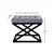 Atelier del Sofa Tabure 50x42x40cm, Crno-Sivo
