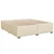 Vidaxl Box spring postelja z vzmetnico krem 180x200 cm blago