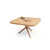 Hanah Home klub sto Oscar Kare 100, 100 cm, hrast
