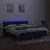 Vidaxl Box spring postelja z vzmetnico LED črna 180x200 cm blago