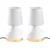 Opviq Set Stonih lampi 8023, 17x17x33 cm, IP20, 2 komada, Bela