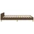 Vidaxl Posteljni okvir brez vzmetnice temno rjav 120x200 cm blago