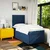 Vidaxl Box spring postelja z vzmetnico modra 100x200 cm blago