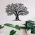 Wallity M0111 Zidna dekoracija Yaprak Dokumu, 69x52cm, Crna