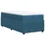 Vidaxl Box spring postelja z vzmetnico temno modra 90x200 cm žamet