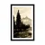 Plakat s paspartujem umetniška pokrajina v sepia varianti - 60x90 silver