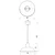 Luster na sajli CLASS 1xE27/15W/230V bordo