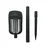 LED solarna lampa FLAME LED/1,2V 100 mAh 1800K 37 cm IP44 crna