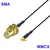 shumee Pigtail MMCX RA vtič/SMA vtičnica RF1.37 15cm