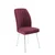 Hanah Home set trpezarijskih stolica Platinum 6 kom, bordo tkanina Jerry, bele metalne noge
