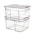 ARAVEN gastronorm posoda GN 2/1, ABS, globina: 380 mm, prostornina: 90 L (2 kos)