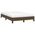 Vidaxl Posteljni okvir brez vzmetnice temno rjava 120x190 cm blago