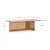 Rjava steklena mizica 60x120 cm Zaren – Kave Home