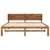 vidaXL Dvostranska postelja s naslonom ROSTOCK Naravna 193 x 203 cm
