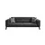 Atelier del Sofa Trosed na razvlačenje Bali 92x74x222cm Antracit
