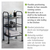 WENKO 71560800 - Kolica 41x75 cm crna