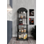 Hanah Home Polica za kafu Lungo, 30x50x140 cm, Crna