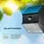 LED zidna solarna lampa sa senzorom LED/2,5W/3,7V IP65 1200 mAh crna