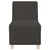 Modularna sofa bez naslona za ruke tamno siva 55 cm kovrčava tkanina imitacija vune