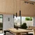 Sollux SL.1576 - Luster na sajli KARBON 3xGU10/10W/230V crna