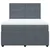 Vidaxl Box spring postelja z vzmetnico temno siva 160x200 cm žamet