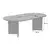 Nordure Klub sto Sable, 119x60x40cm, Beli