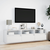 Zidni TV ormarić s LED svjetlima bijeli 180 x 31 x 45 cm