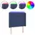LED uzglavlje plavo 83 x 16 x 118/128 cm od tkanine