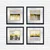 Wallity Set uramljenih slika CAM19438, 4 Dela