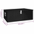 Kutija za pohranu crna 100 x 55 x 37 cm aluminijska