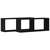 Police na zidu s policom Zidne 2 pcs Crni hrast 60 x 15 x 23 cm